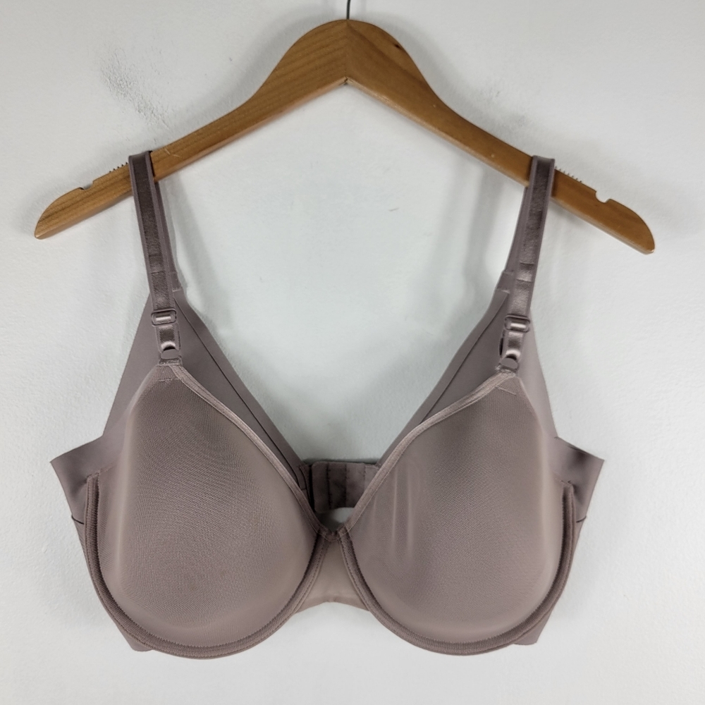 Warners Mesh Overlay Lightly Lined Underwire Bra
